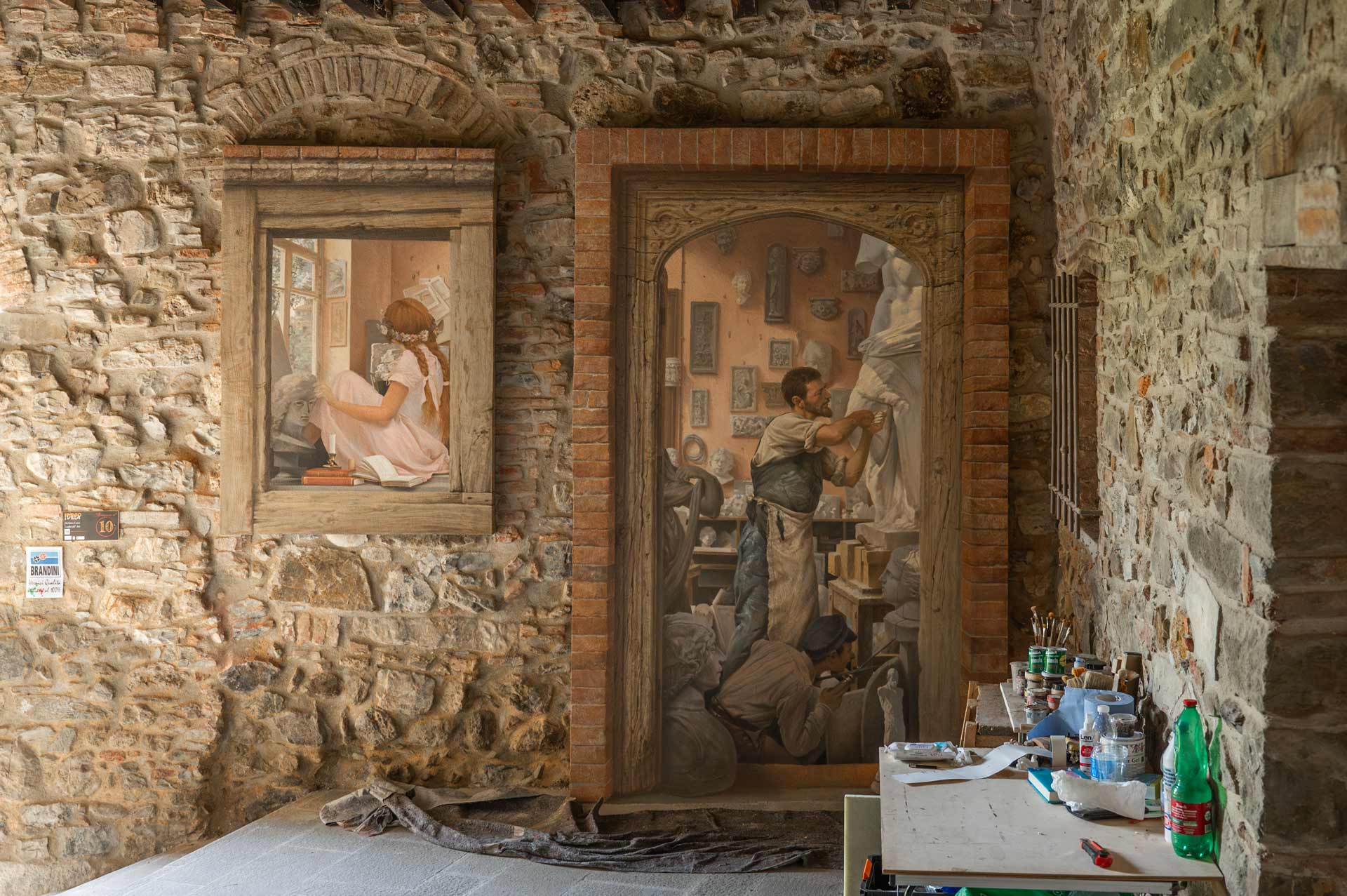 imago in villa - concorso internazionale di pittura trompe l'oeil - foto di un dipinto