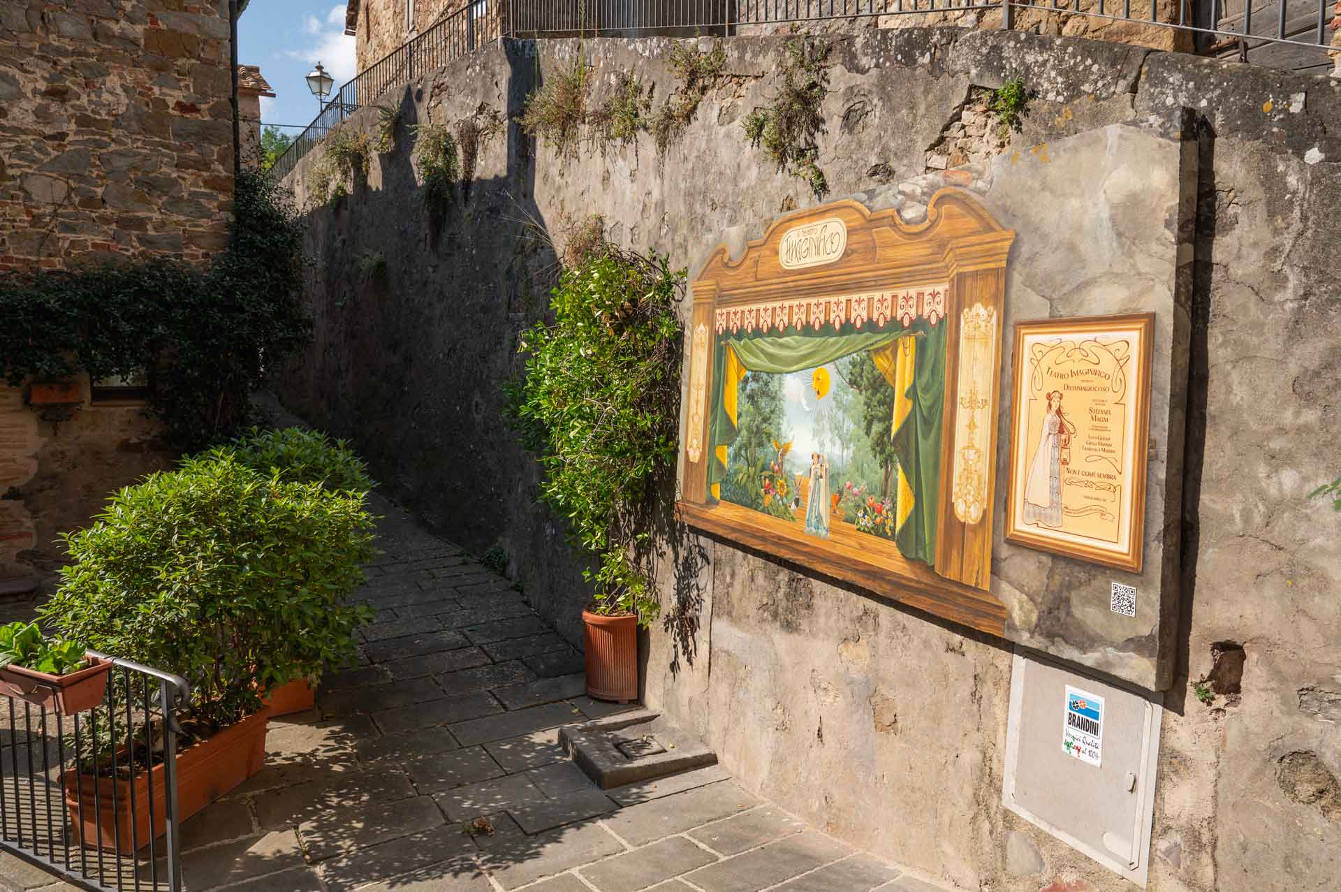 imago in villa - concorso internazionale di pittura trompe l'oeil - foto del dipinto il teatro imaginifico di stefania magni