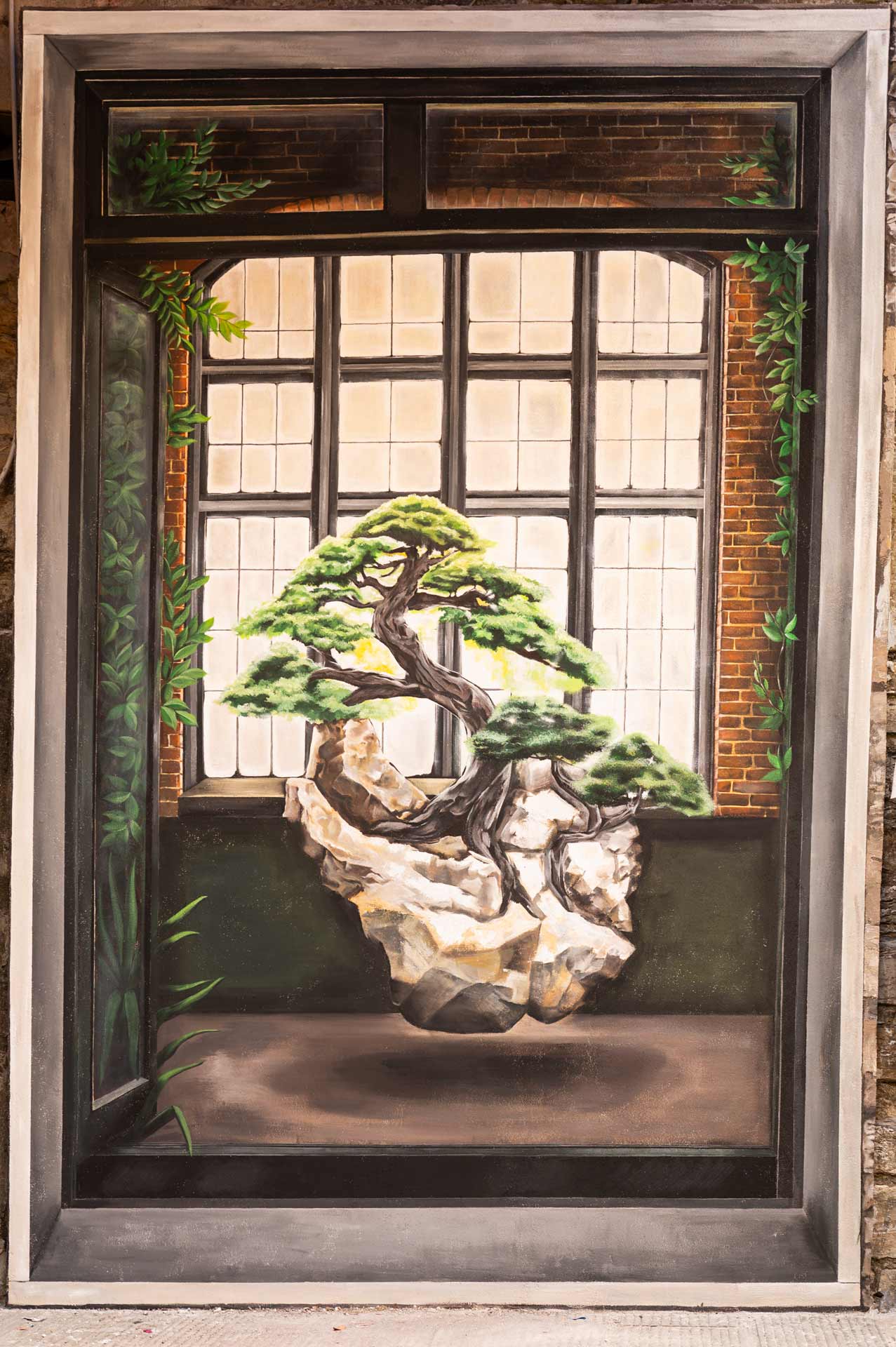 imago in villa - concorso internazionale di pittura trompe l'oeil - foto di un dipinto interno giorno di manusch badaracco