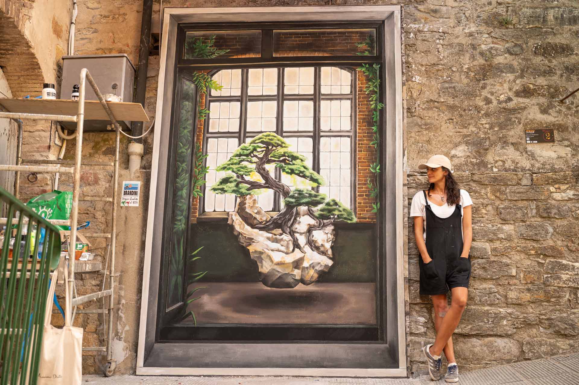 imago in villa - concorso internazionale di pittura trompe l'oeil - foto di un dipinto interno giorno di manusch badaracco